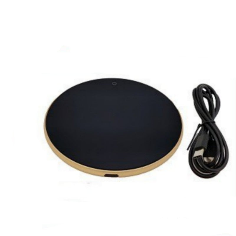 Gold USB mug warmer with USB cable