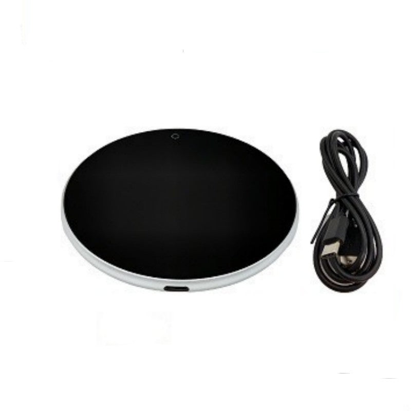 Silver USB mug warmer with USB cable